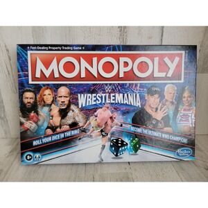 Monopoly NEW WrestleMania WWE family game home wrestling collectible